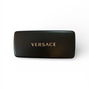 Versace Hard Shell Glasses Case Black NWOT Authentic Designer